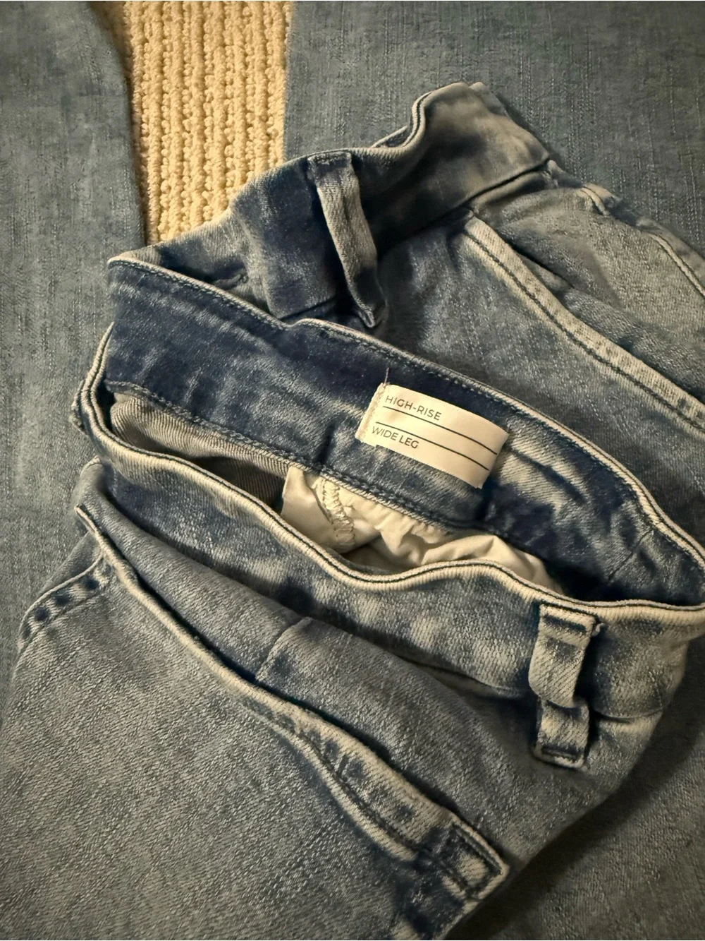 Lane Bryant Women's Wide Leg Jeans Light Wash Denim Culottes Ankle Sz 16